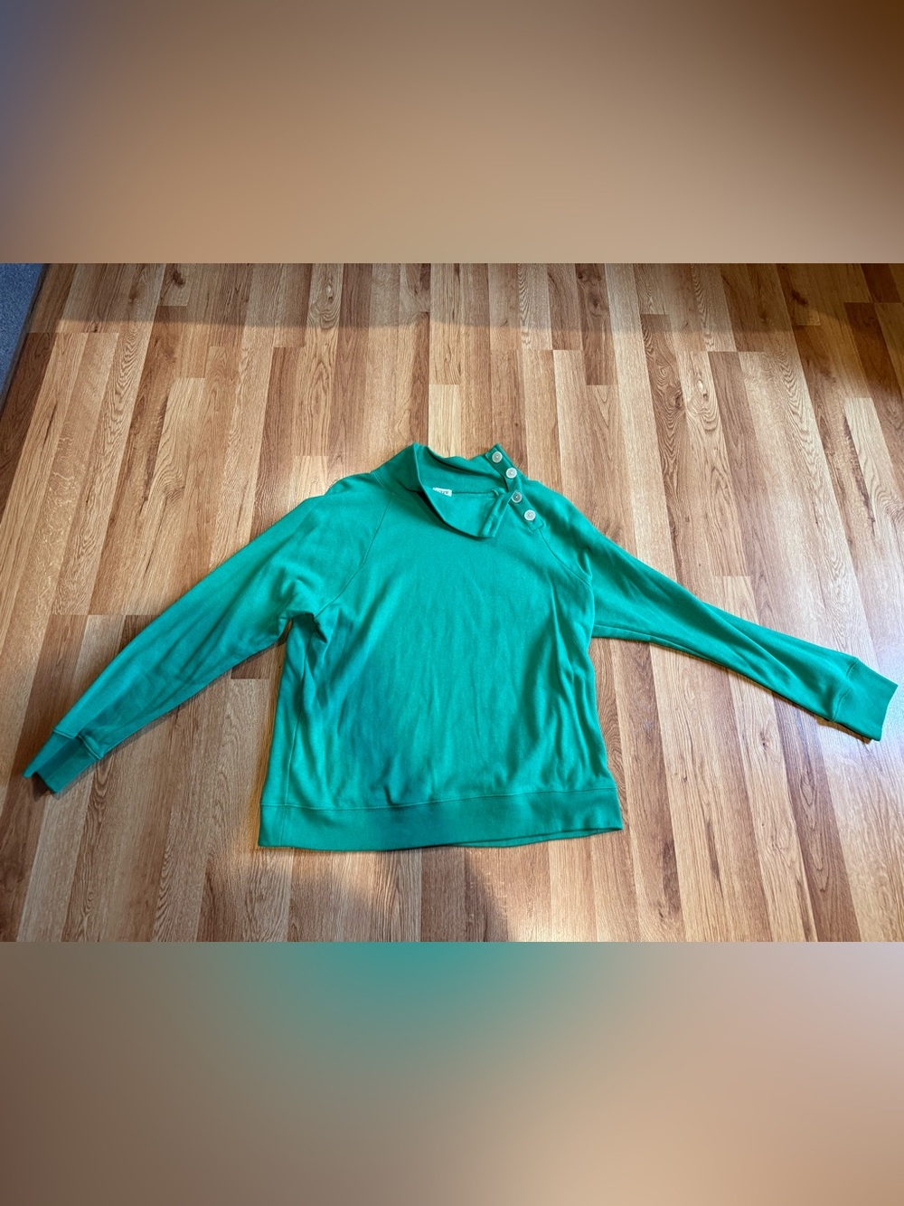 JCrew Button crawl neck fleece